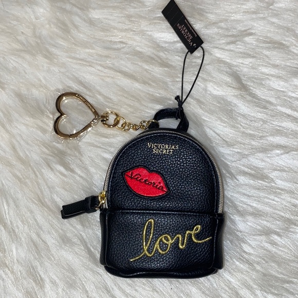 VICTORIA’S Secret Mini Backpack Fob with Keychain - Picture 2 of 5